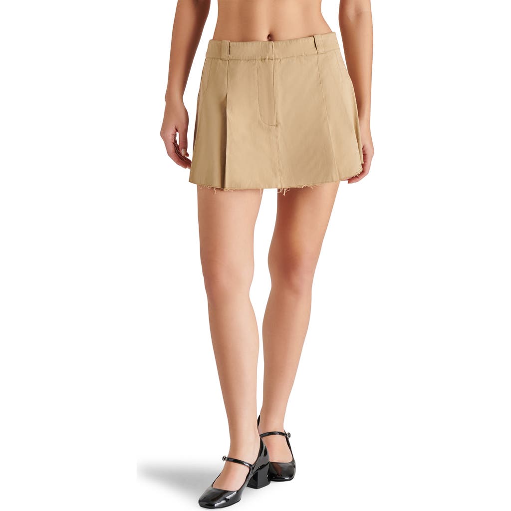 Steve Madden Maeron Pleated Skort In Taupe