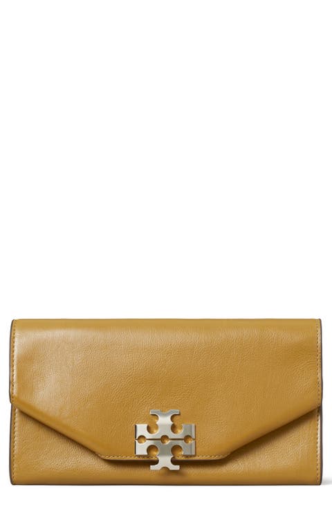 Charlie Leather Envelope Clutch