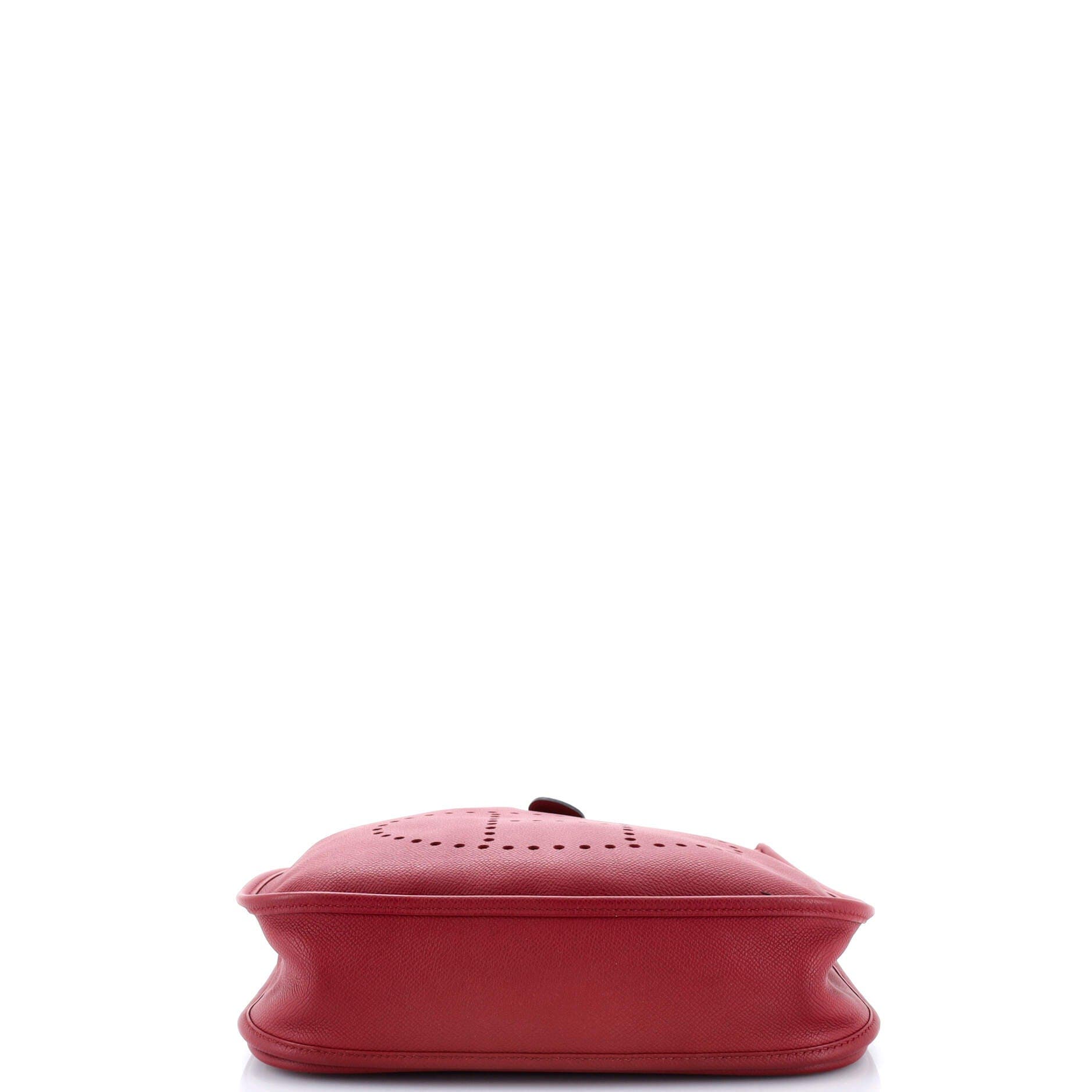 Pre-Owned Hermes Evelyne Bag Gen III Epsom PM, Alternate, color, Rouge Grenat