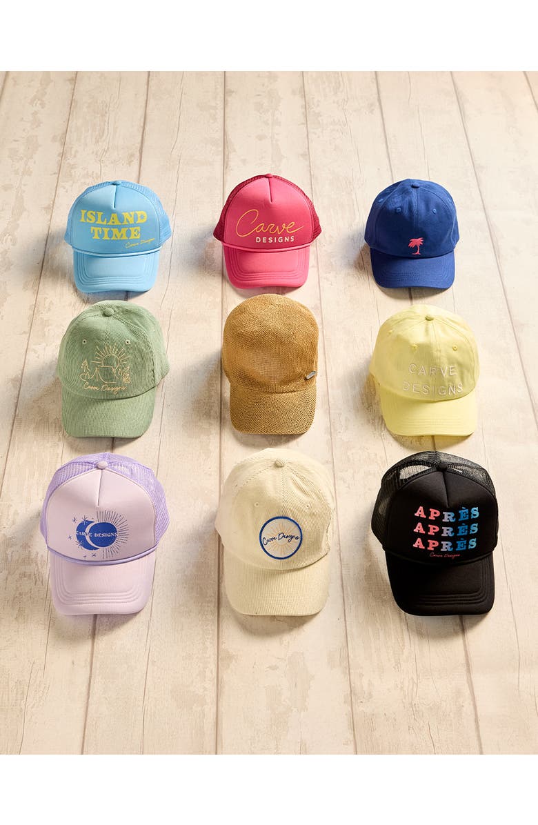 Carve Designs Trucker Hat, Alternate, color, Black