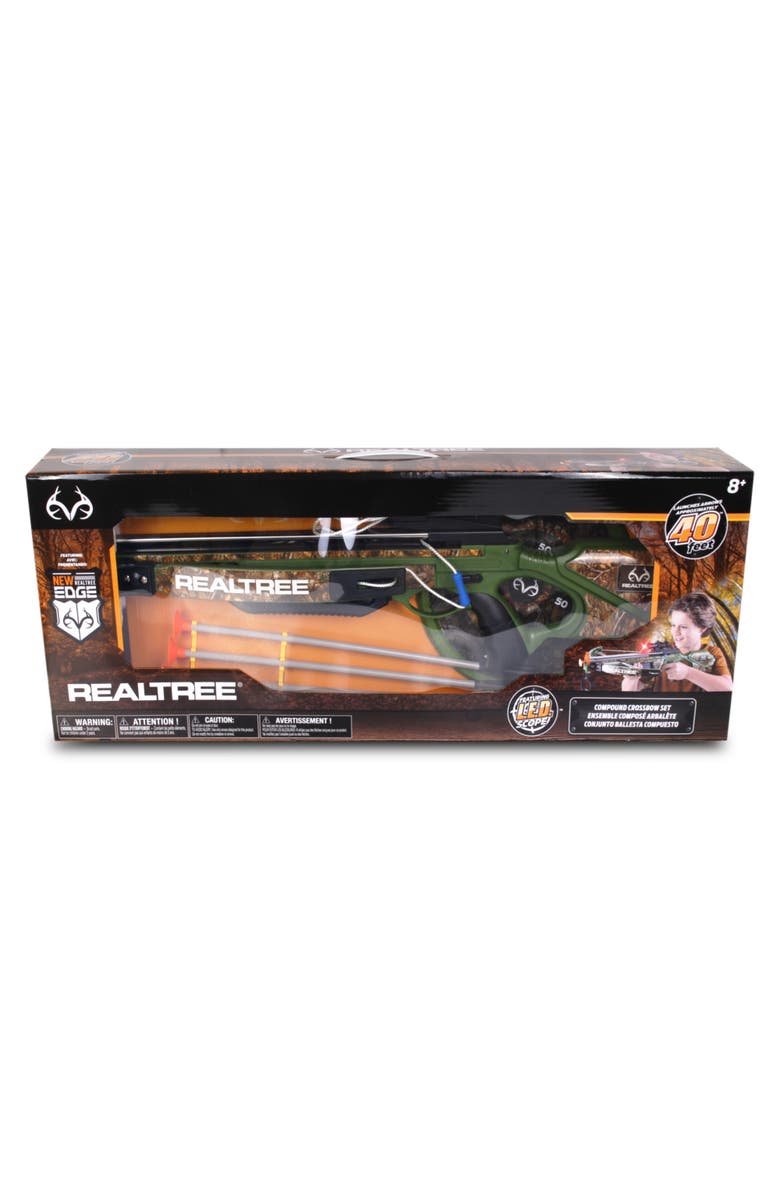 REALTREE Toy Compound Crossbow Set 26" Greencamo Suctionarrows, 8+, Alternate, color, 