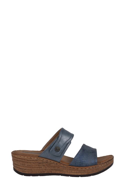 Gc Shoes Meli Comfort Wedge Sandal In Blue