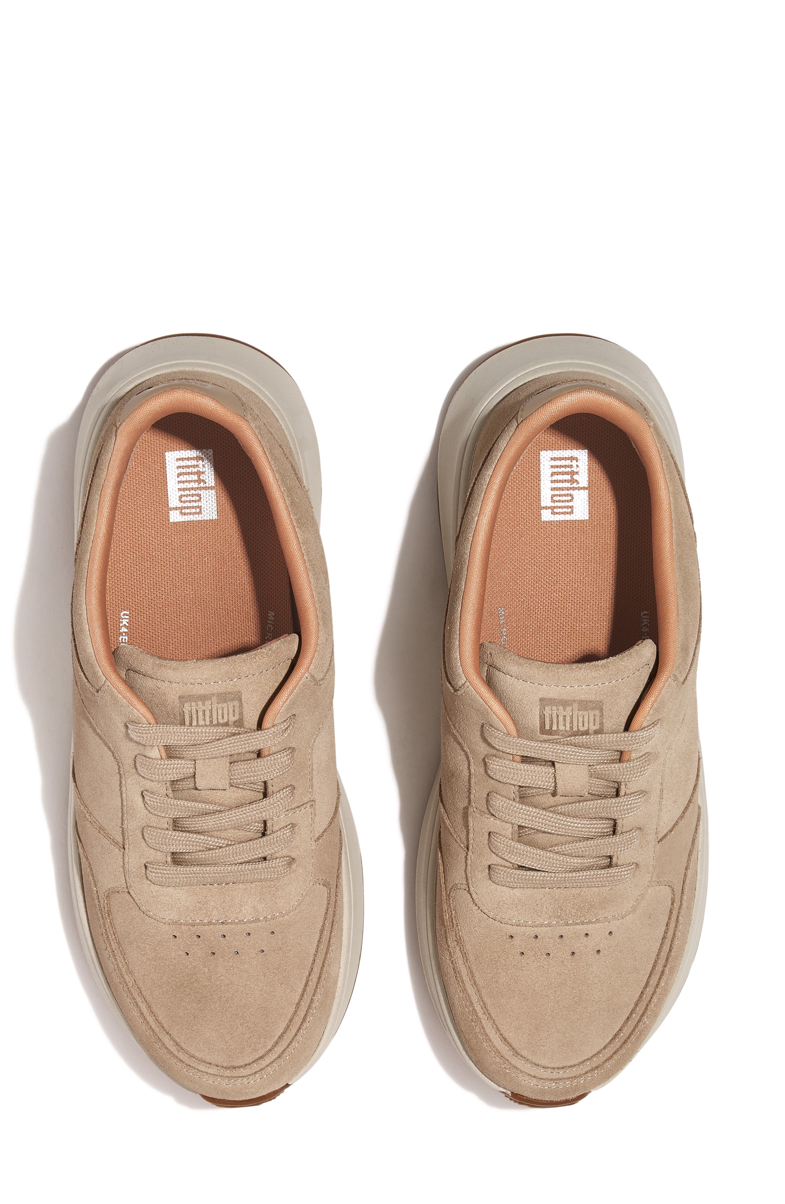 FitFlop F-Mode Platform Sneaker, Alternate, color, Latte Beige