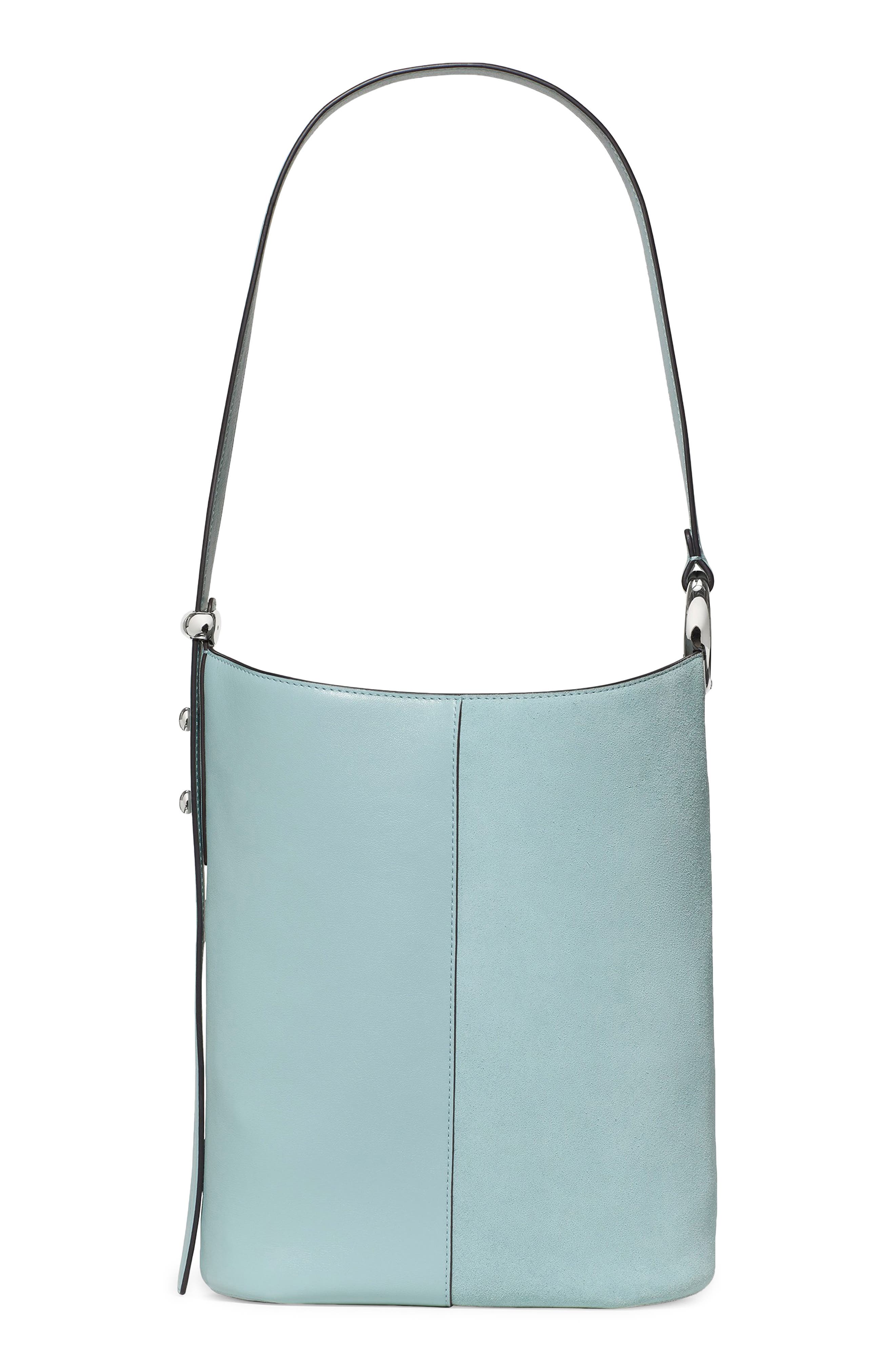 Kate Spade New York halo bucket bag, Main, color, English Sea