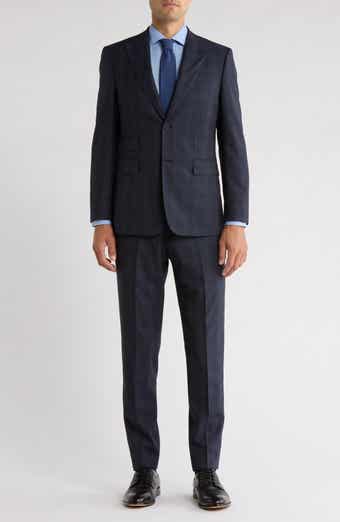 English Laundry Peak Lapel Wool Blend Suit