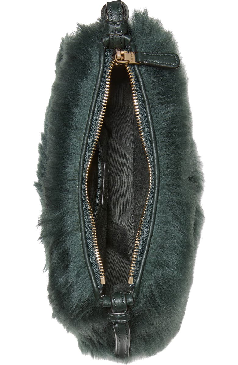 Kate Spade New York loop genuine shearling crossbody bag, Alternate, color,