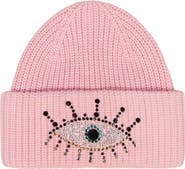 Kurt Geiger London Beaded Evil Eye Beanie
