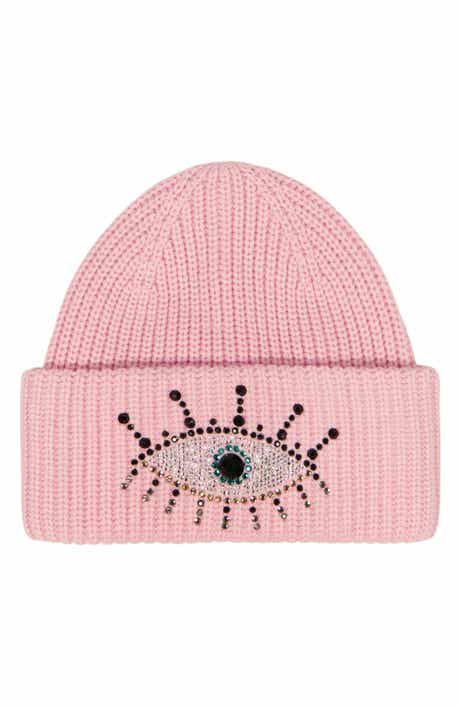 Kurt Geiger London Beaded Evil Eye Beanie