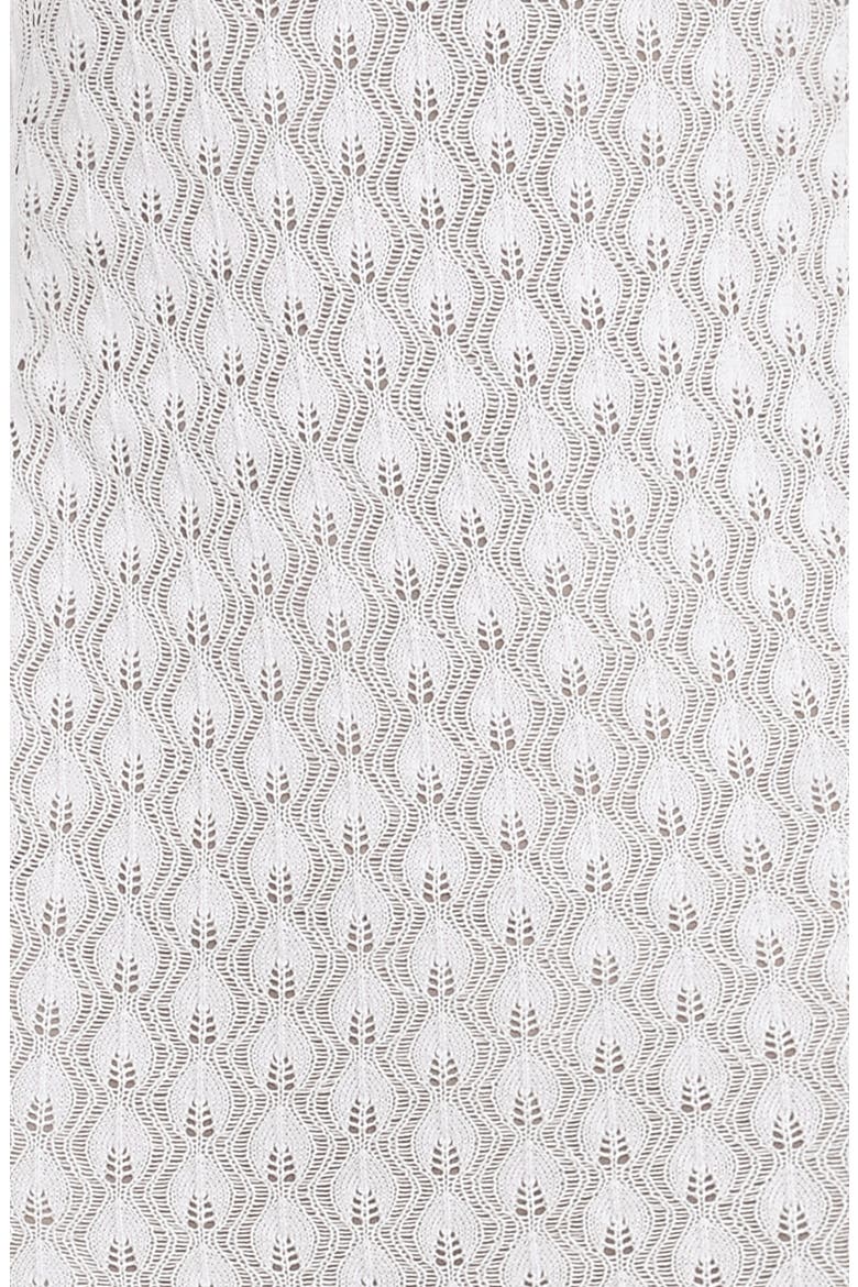 Pointelle Open Back Cocktail Dress, Alternate, color, WHITE
