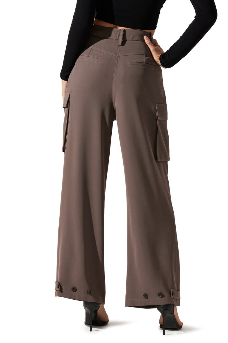 Wide Leg Cargo Pants, Alternate, color, WARM GREY