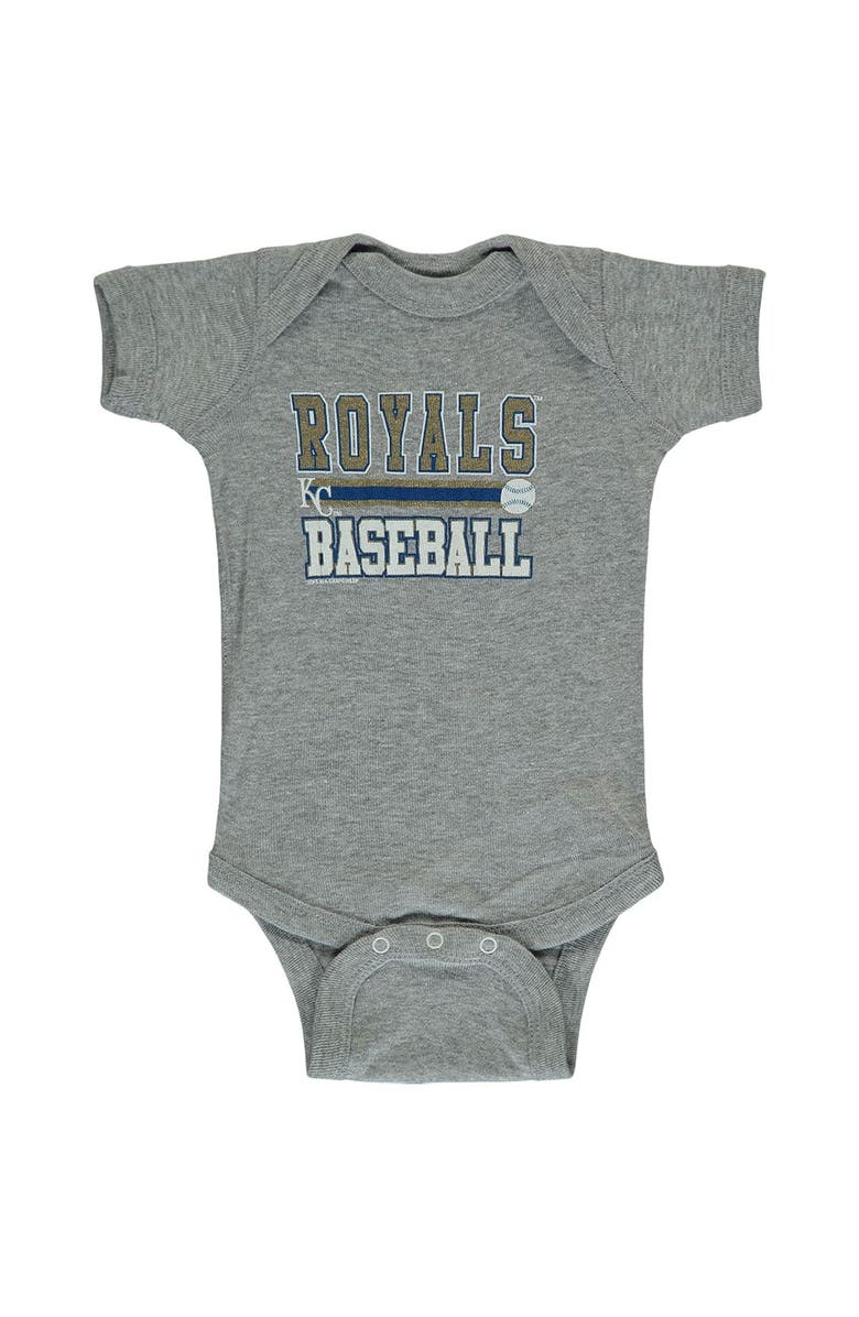 SOFT AS A GRAPE Newborn & Infant Soft as a Grape Royal/Gray Kansas City Royals 2-Piece Body Suit, Alternate, color, 