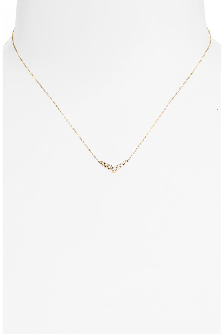 Vivian Lily Graduating Diamond Necklace, Alternate, color, YELLOW GOLD