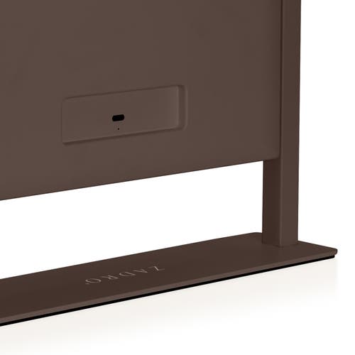 Zadro Small Vertical Hollywood Makeup Mirror With Lights In Chocolate