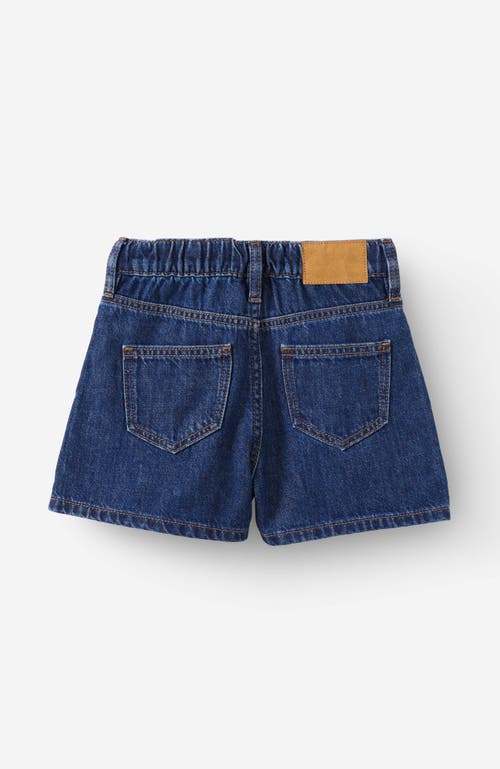 Cotton On Kids Kid's Sarai Pleat Front Denim Short In Mermaid Midnight Blue