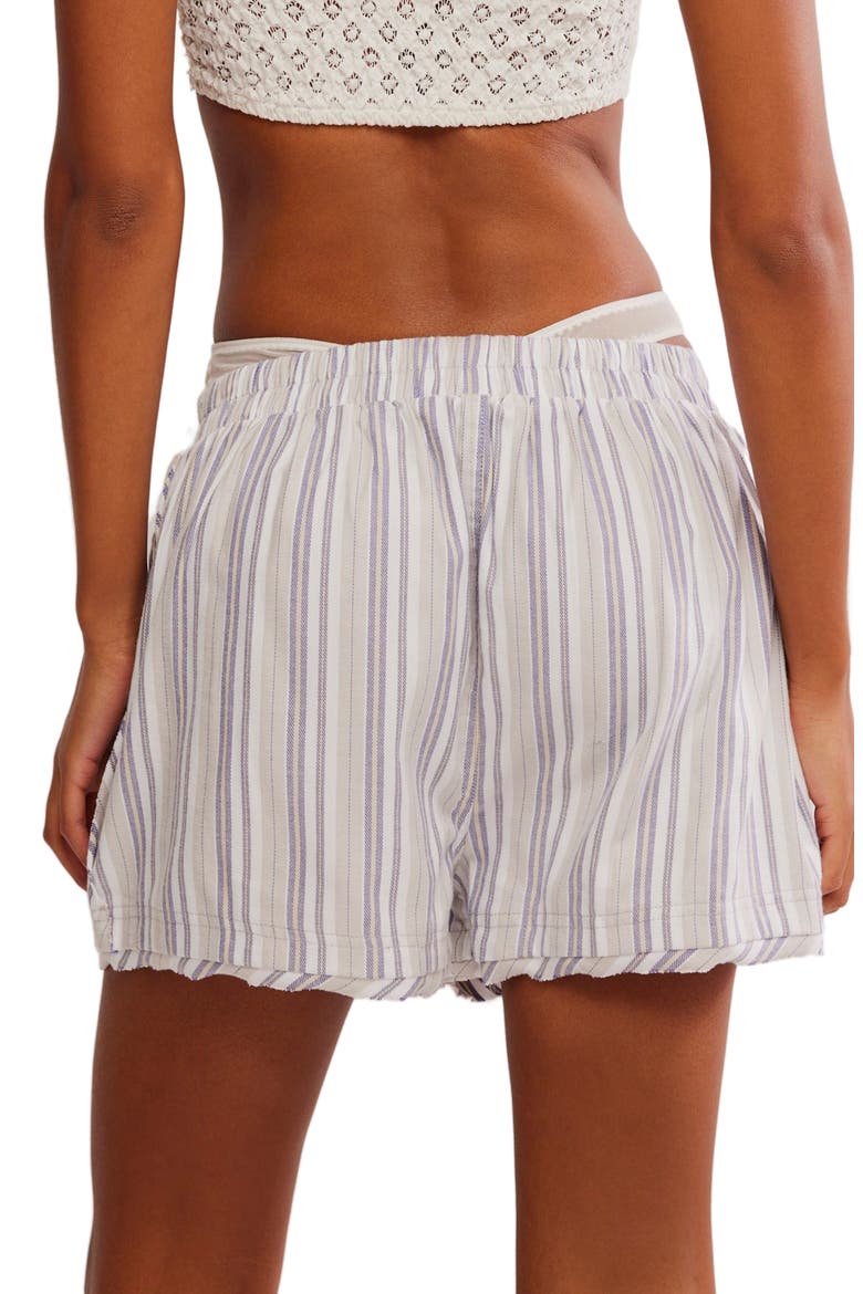 Intimately FP Day to Day Flannel Boxer Shorts, Alternate, color, GREY COMBO