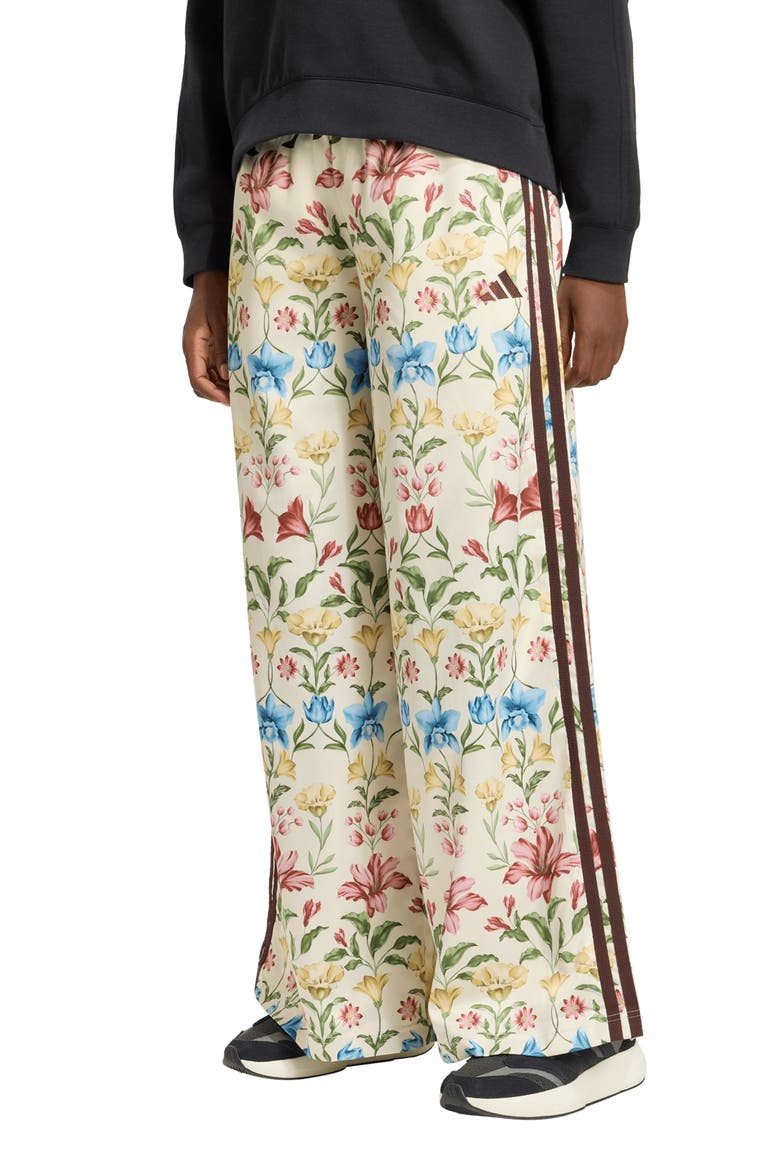 FARM Rio Wide Leg Track Pants, Main, color, ECRU TINT/ BROWN/ GREEN