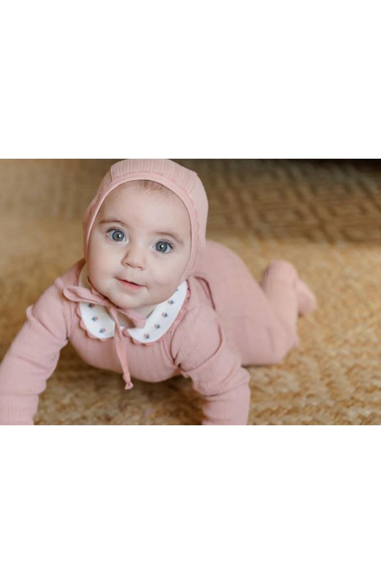 Ely's & Co. Looms Wave Collection - Tulip Collar Footie, Alternate, color, Rose Tulip