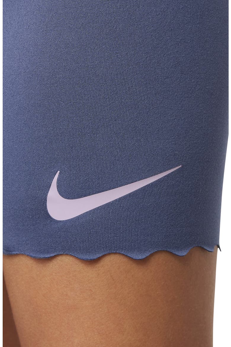 Kids' Swoosh Graphic T-Shirt & Bike Shorts Set, Alternate, color, DIFFUSED BLUE