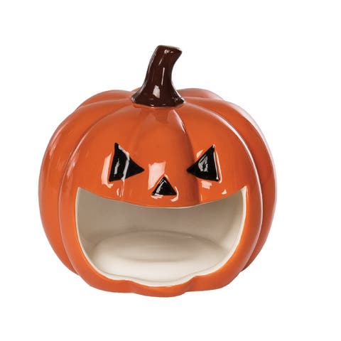 Pumpkin Sponge Candle Holder