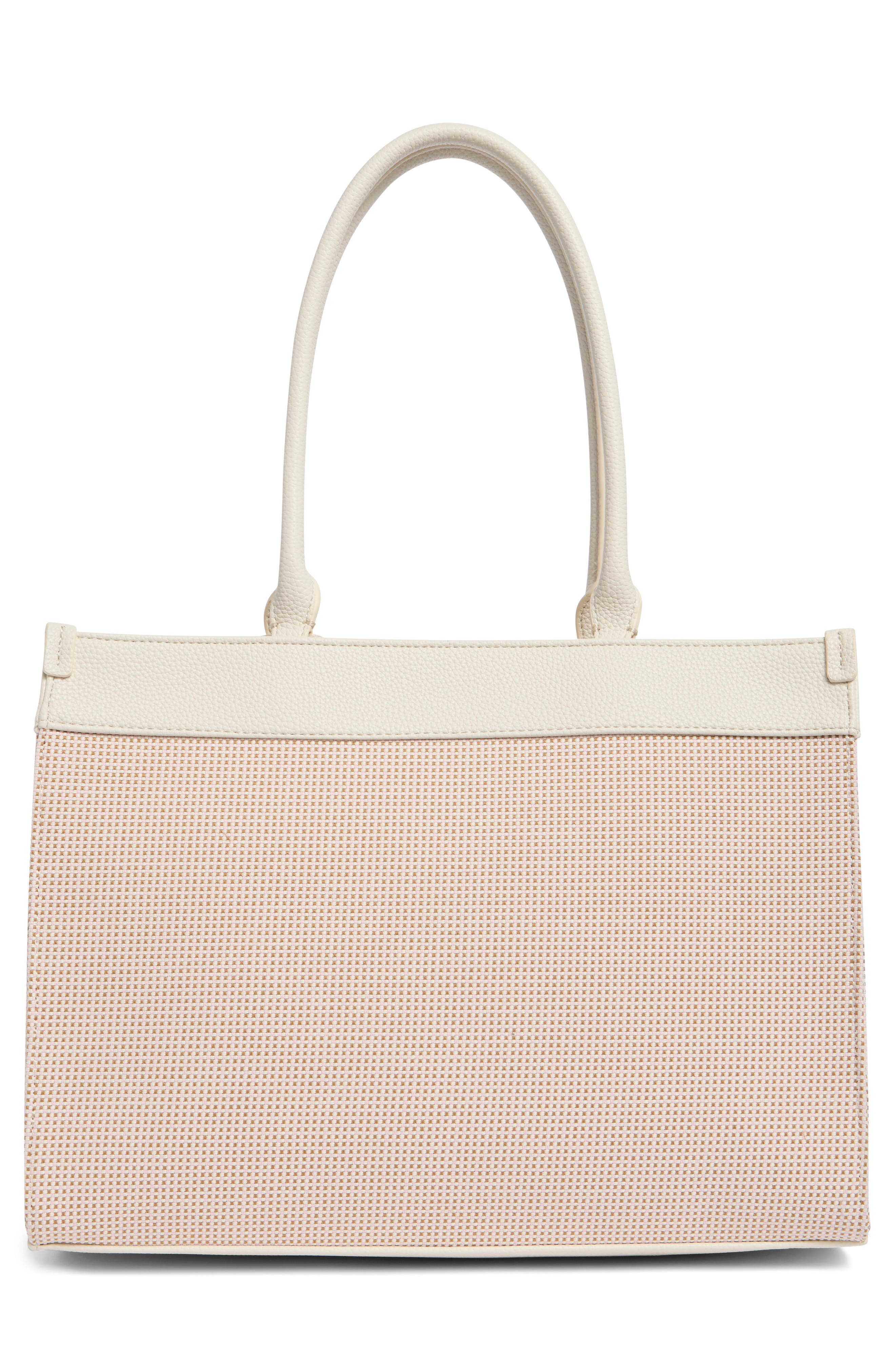 T Tahari Delano Tote Bag, Alternate, color, Eggshell