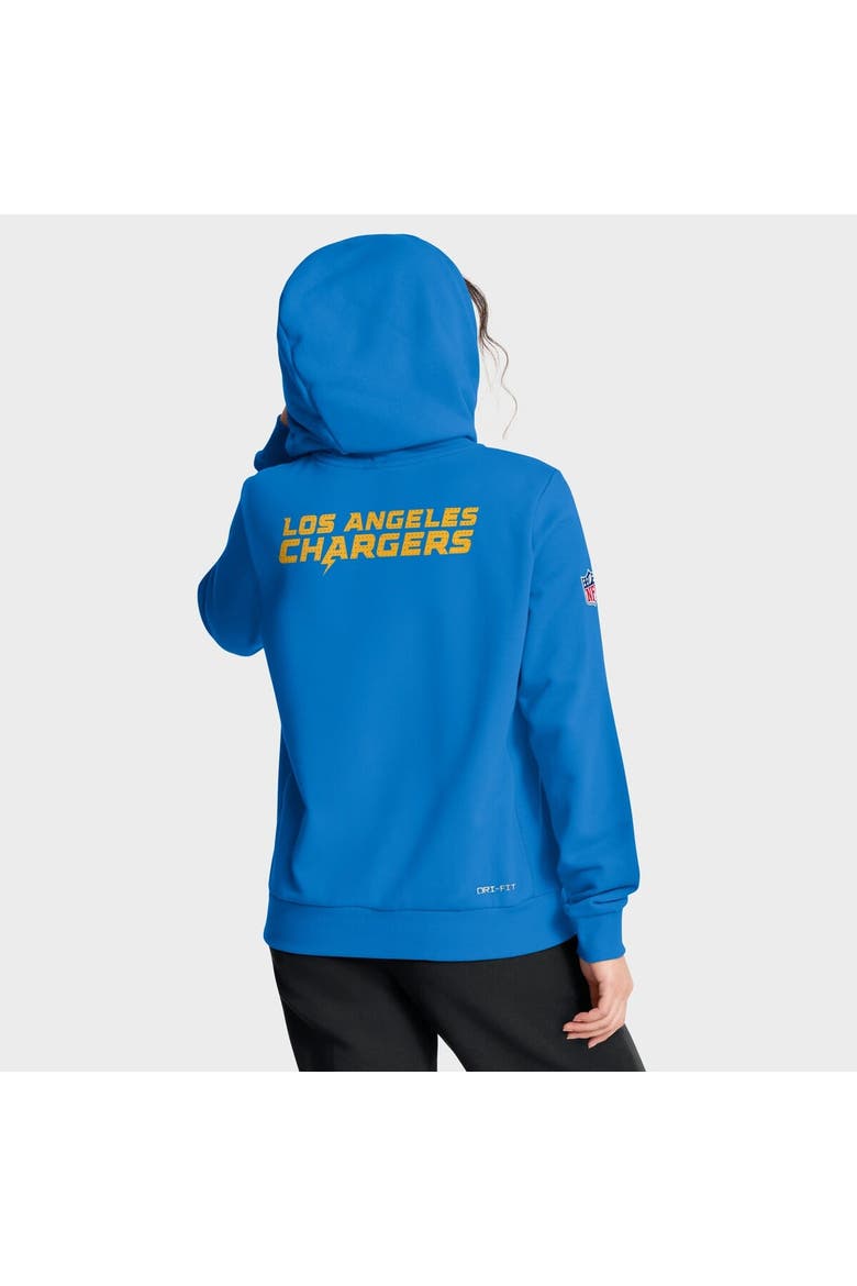 Women's Nike Powder Blue Los Angeles Chargers Sideline Standard Issue Initial Home Dri-FIT Hoodie, Alternate, color, Powder Blue