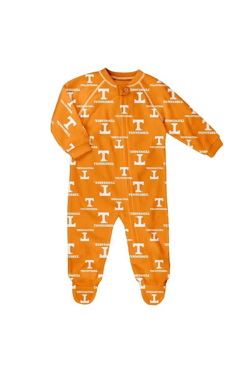 Outerstuff Infant Outerstuff Tennessee Orange Tennessee Volunteers All-Over Print Raglan Full-Zip Coverall, Main, color, Tennessee Orange