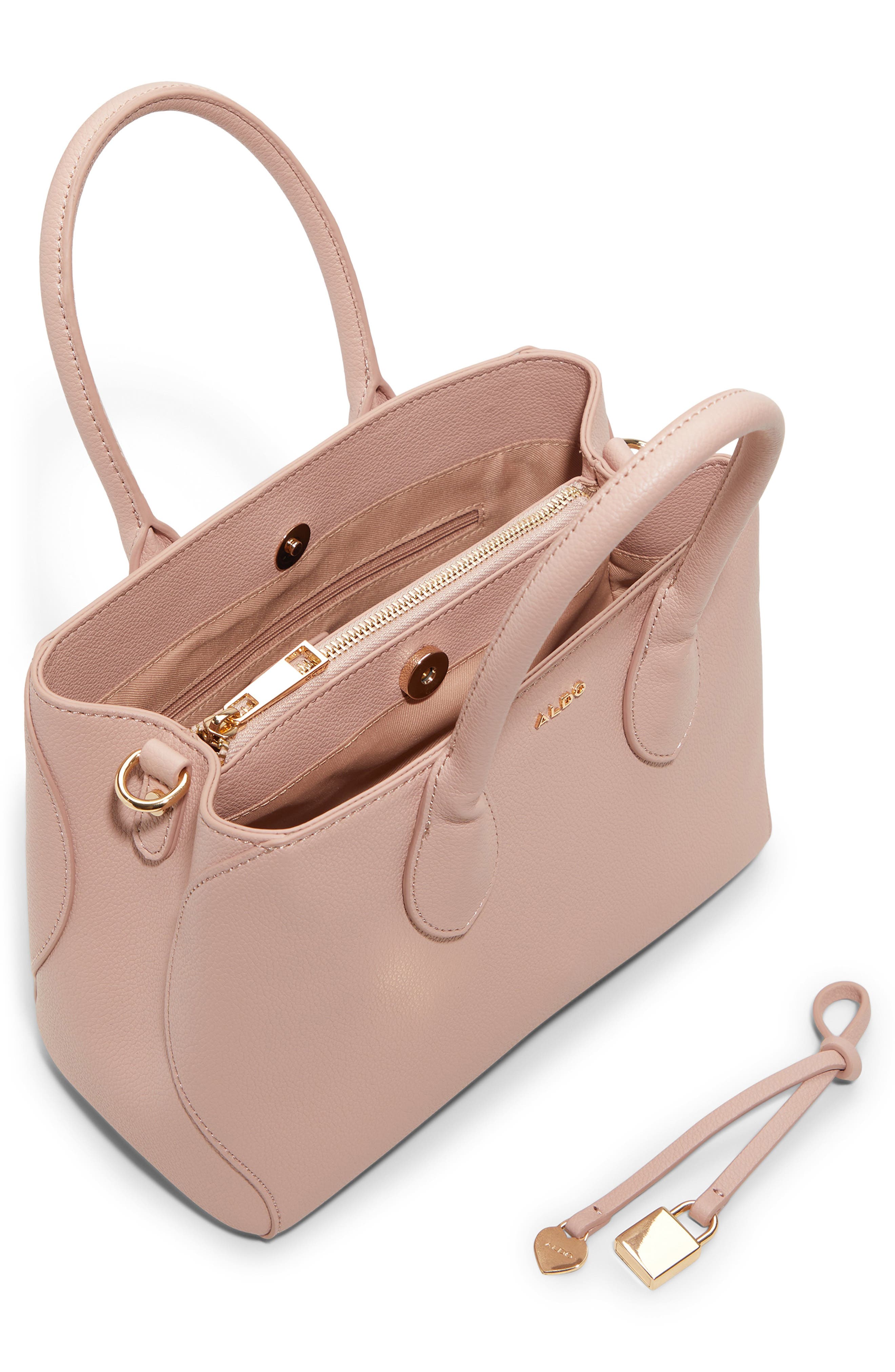 ALDO Birin Faux Leather Satchel, Alternate, color, 