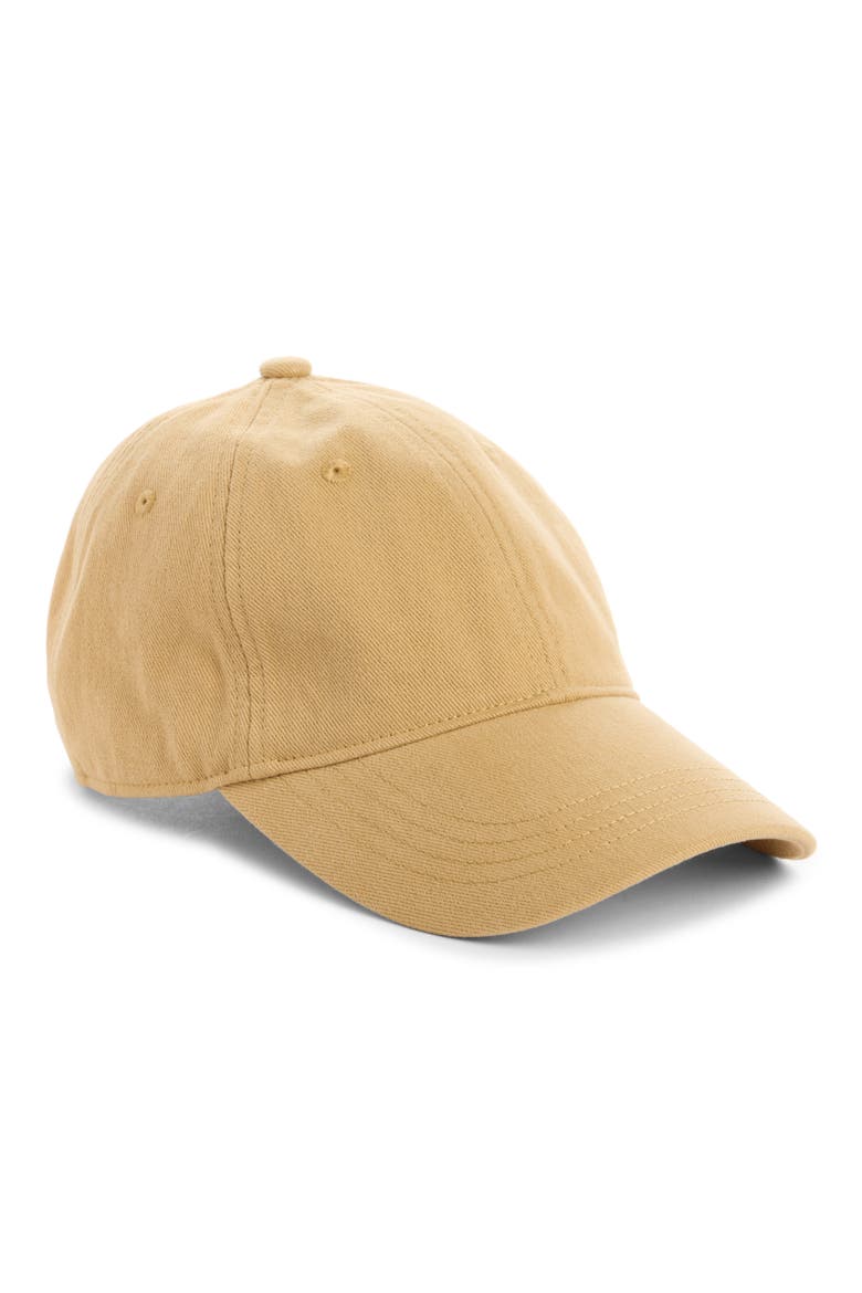 Carliy Embroidered Back Logo Adjustable Baseball Cap, Main, color, SAND BEIGE