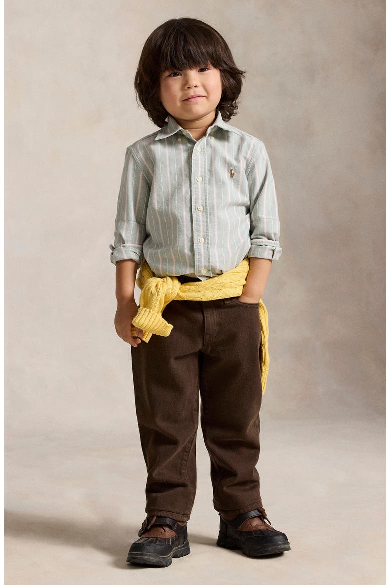 Kids' Straight Leg Jeans, Alternate, color, NUTMEG BROWN