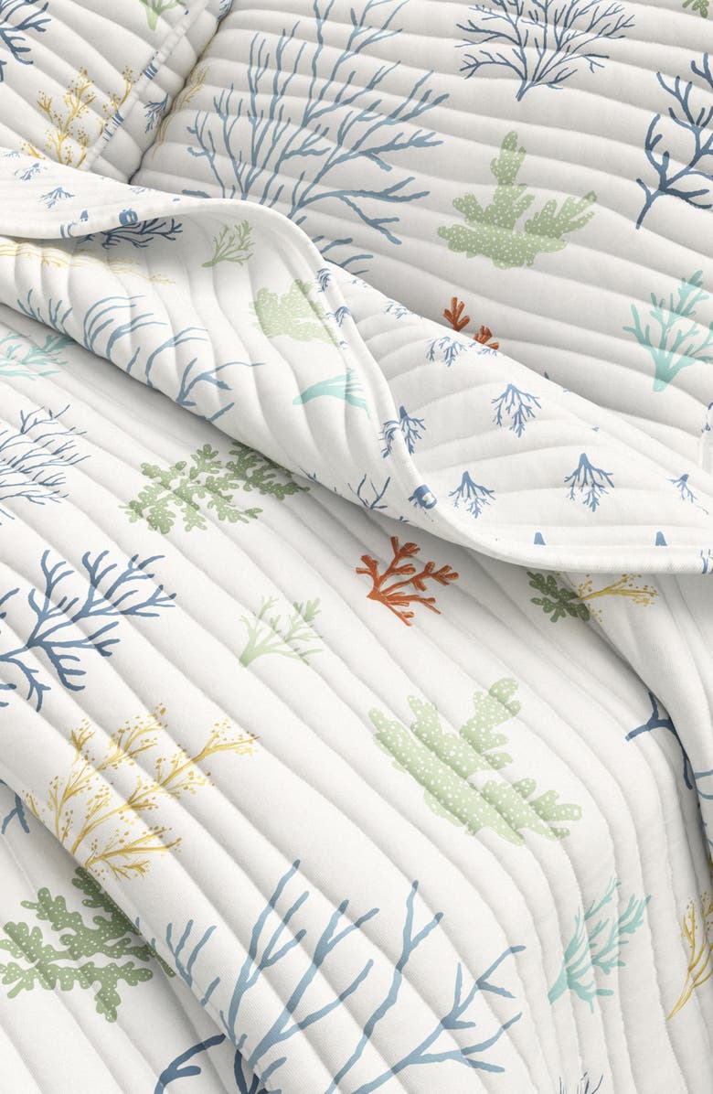 Woven & Weft Colorful Coral Quilt Set, Alternate, color, Pastel Coral