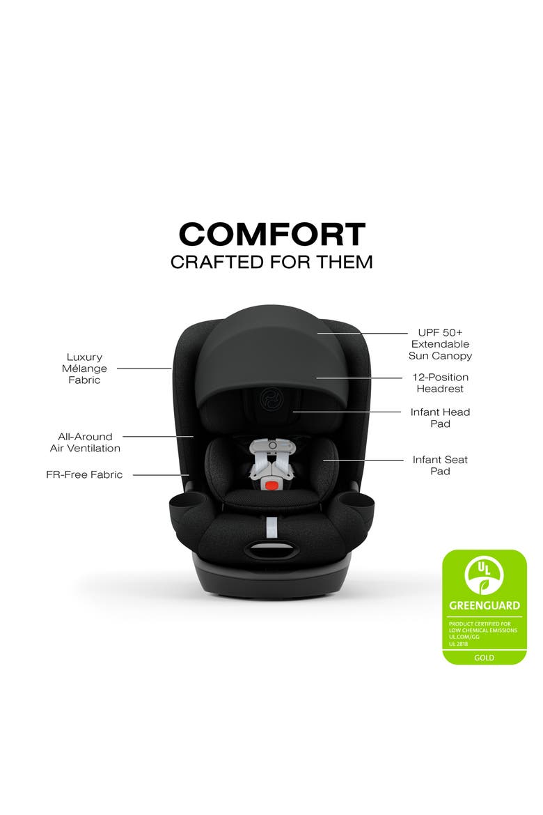 Callisto T 360 Rotating Convertible Car Seat, Alternate, color, SEPIA BLACK