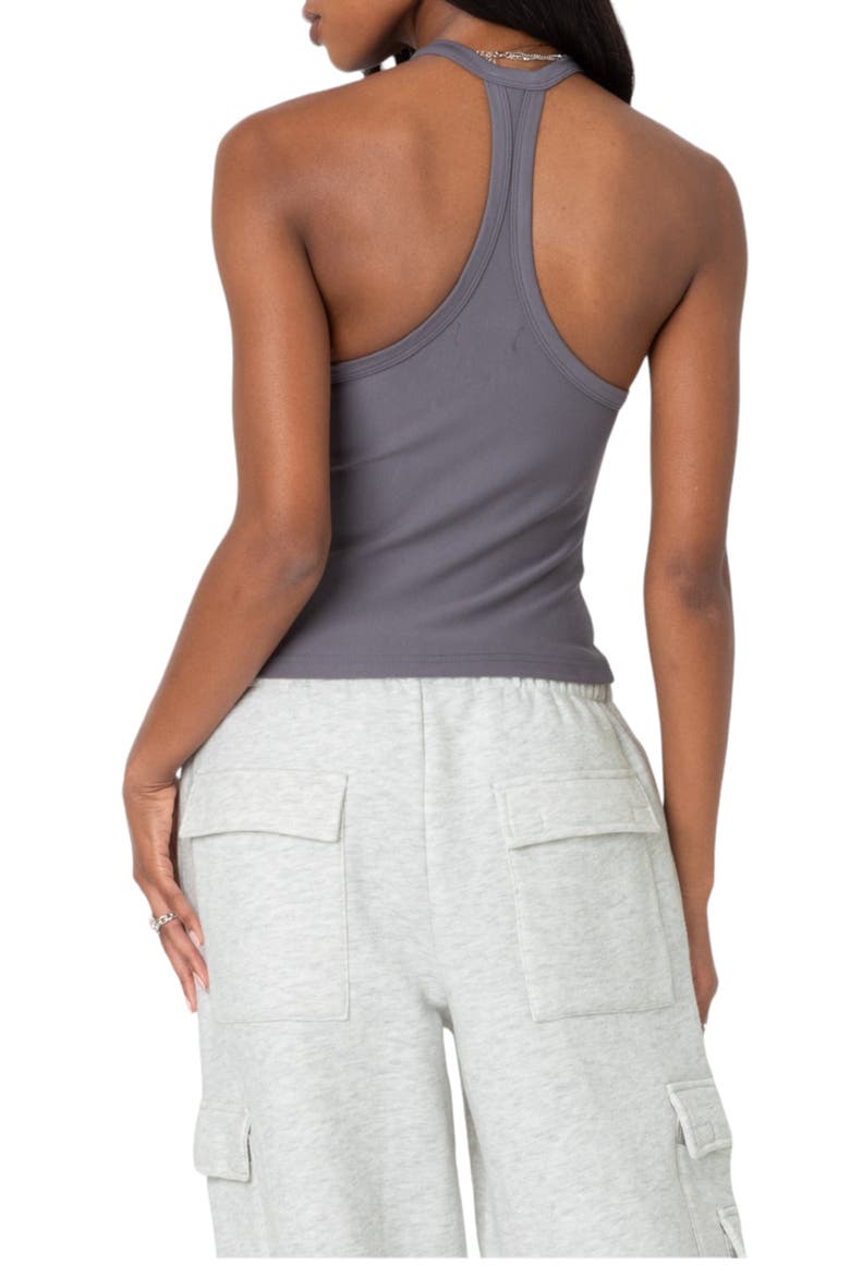 Racerback Stretch Tank, Alternate, color, GRAY