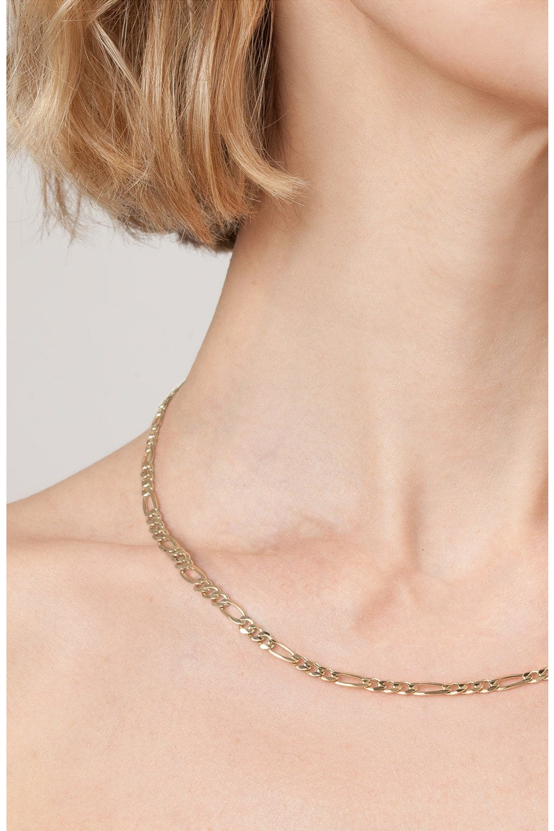 Figaro Chain Necklace, Alternate, color, Yellow Gold Vermeil