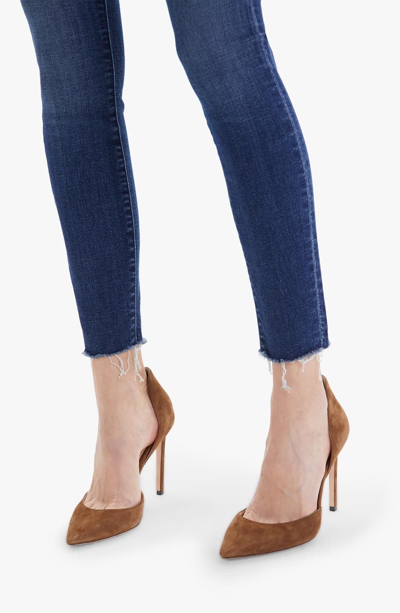 MOTHER The Looker High Waist Frayed Ankle Jeans, Alternate, color, 