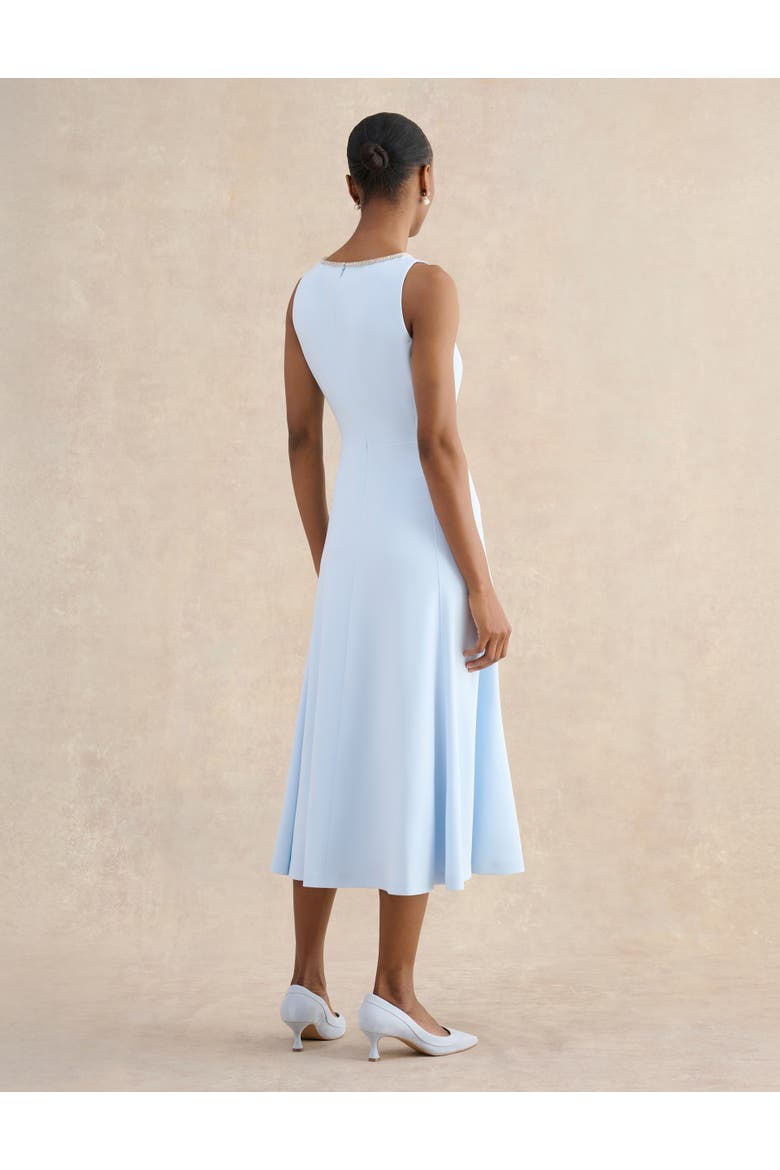 Beatrix Embellished Midi Dress, Alternate, color, Pale Blue