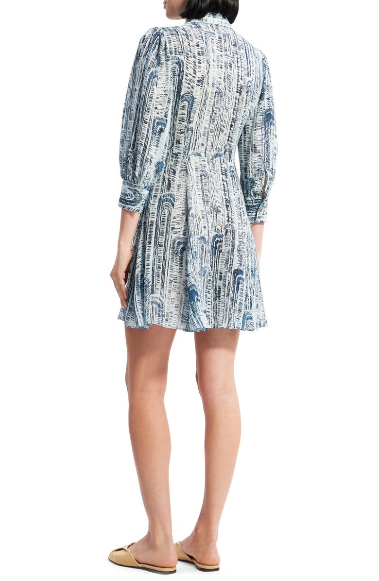 Theory Vol Silk Mini Shirtdress, Alternate, color,