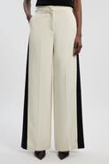 Karen Millen Contrast Colour Wide Leg Trouser