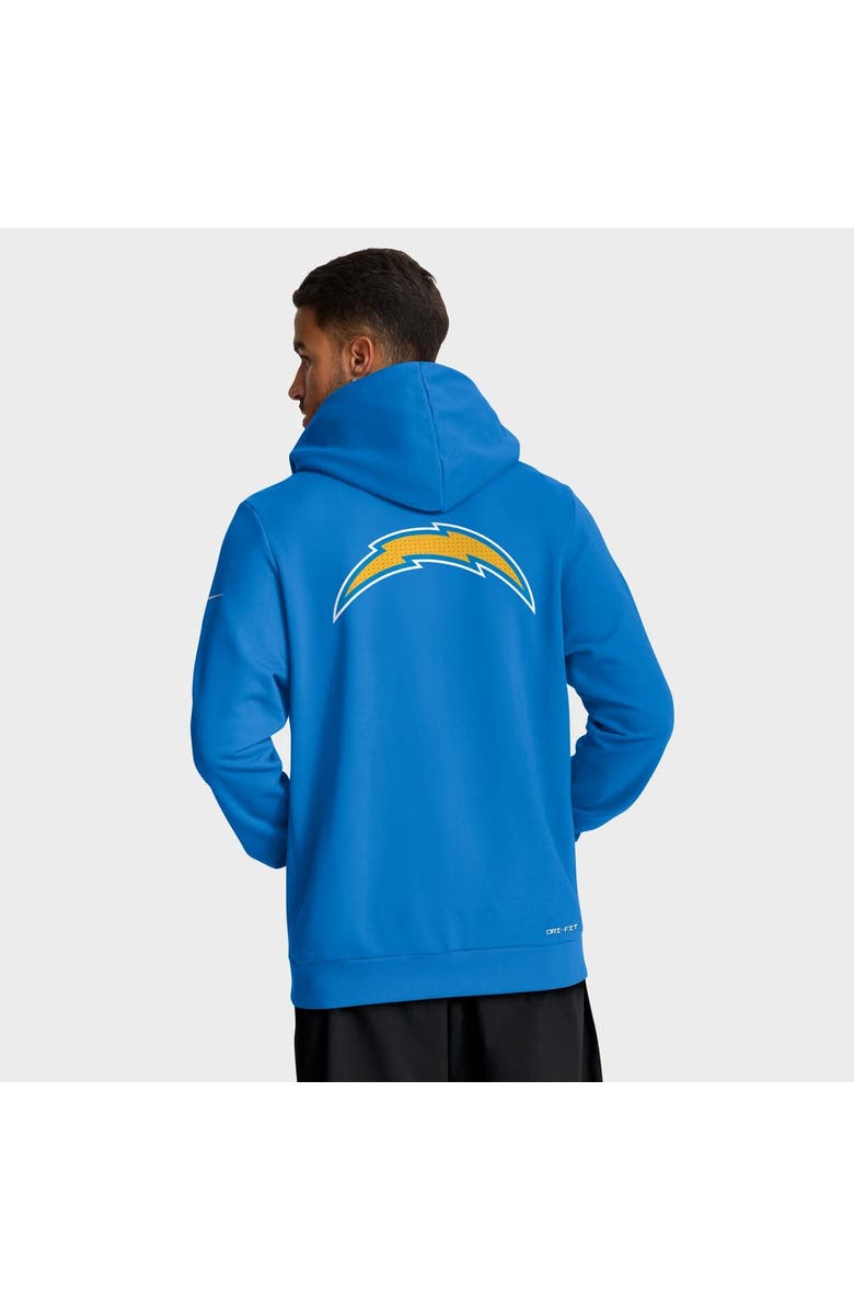 Nike Men's Nike Powder Blue Los Angeles Chargers Sideline Standard Issue Utility Player Dri-FIT Full-Zip Hoodie, Alternate, color, Powder Blue