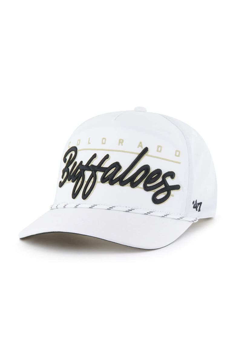 '47 Men's '47 White Colorado Buffaloes Condor Hitch brrr° Adjustable Hat, Main, color, 