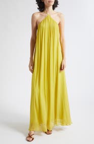STAUD Dasha Halter Maxi Dress