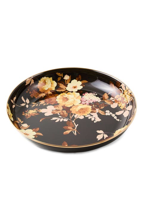 Wild Rose Enameled Steel Abundant Bowl