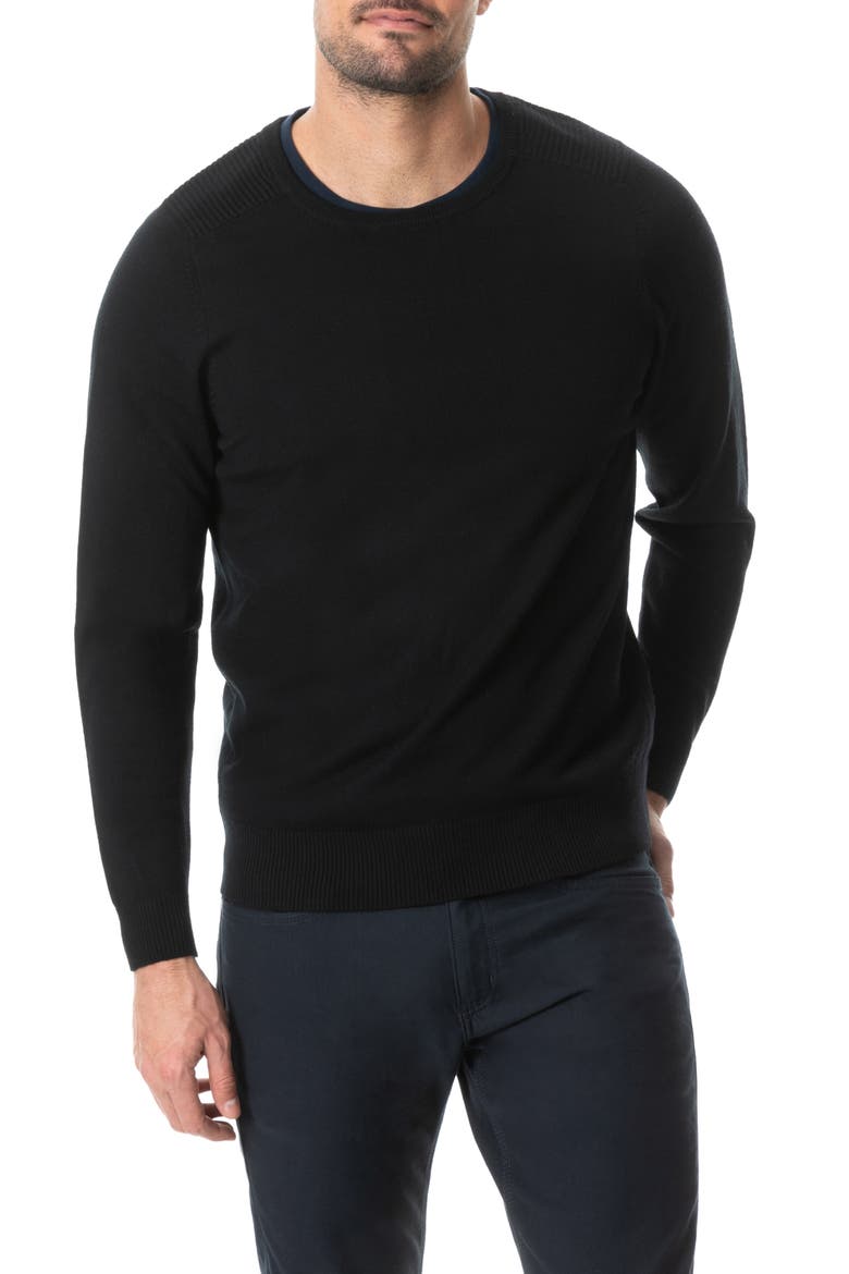 Hawtrey Regular Fit Crewneck Wool Sweater, Main, color, PEAT