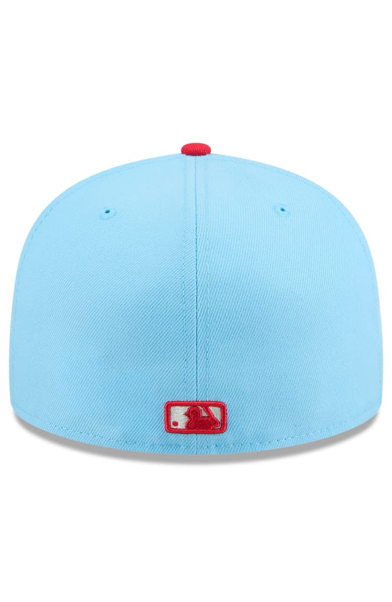 New Era Men's New Era Light Blue/Red Toronto Blue Jays 2025 Canada Day 59FIFTY Fitted Hat, Alternate, color, 