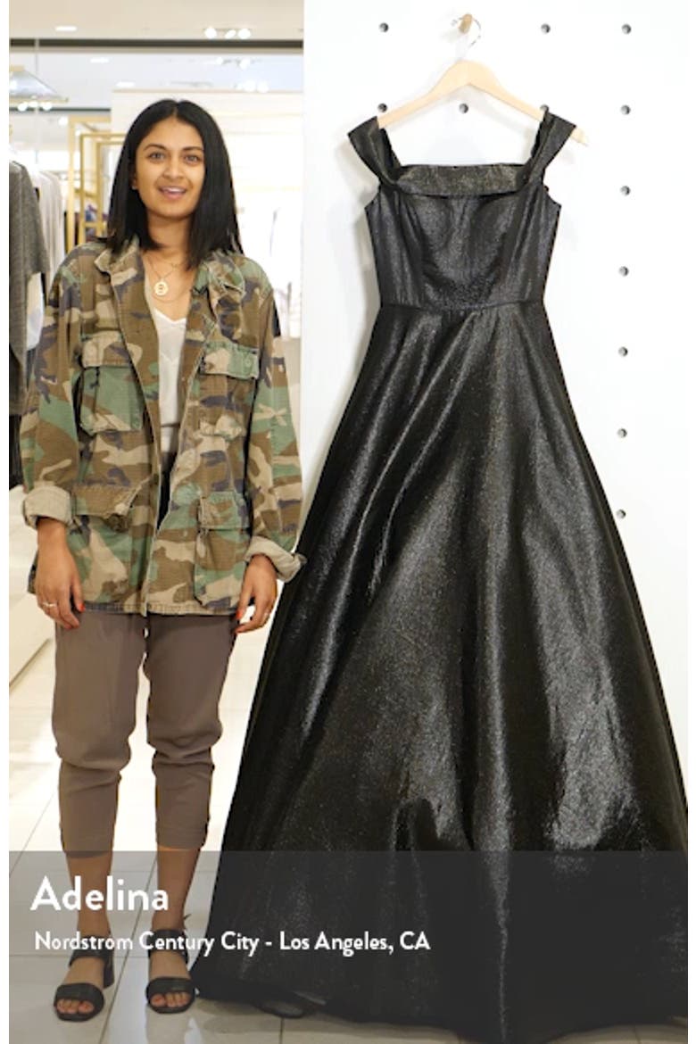 Off the Shoulder Metallic Ballgown video