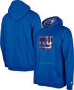 New Era Men's New Era Royal New York Giants 3rd Down Plaid Pullover Hoodie