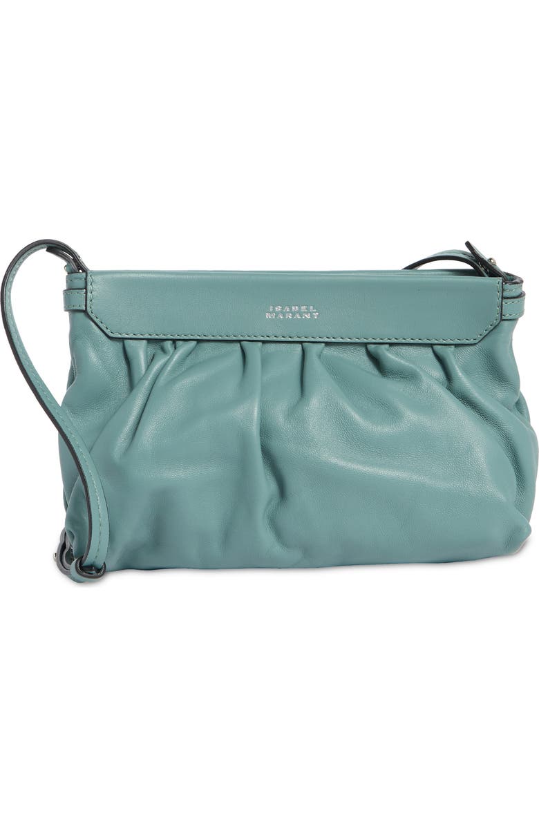 Isabel Marant Small Luz Leather Clutch, Main, color,
