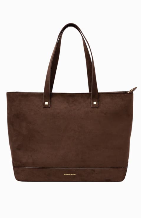 THE BROWN SUEDE TOTE