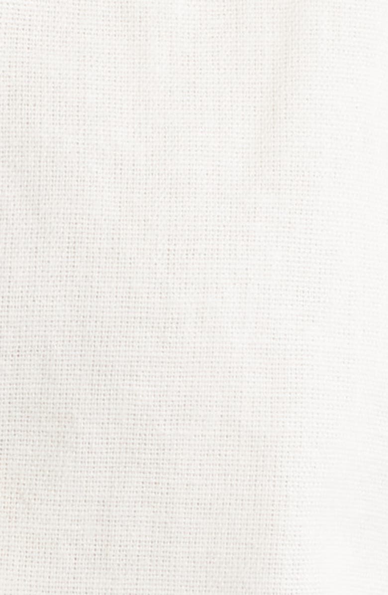 Rails Oregon Embroidered Eyelet Sleeveless Cotton & Linen Tie Front Top, Alternate, color, White Palm Embroidery