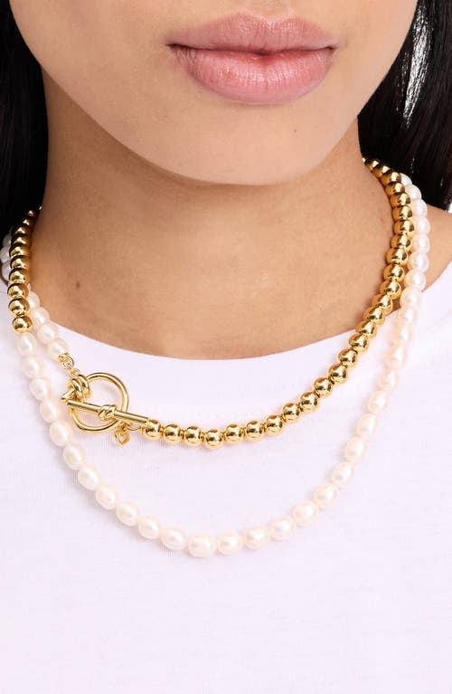 Kate Spade New York Freshwater Pearl Toggle Necklace