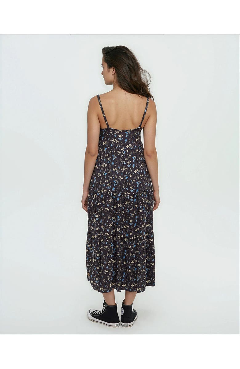 tentree EcoWoven Crepe Hopewell Dress, Alternate, color, Graphite/Scattered Floral